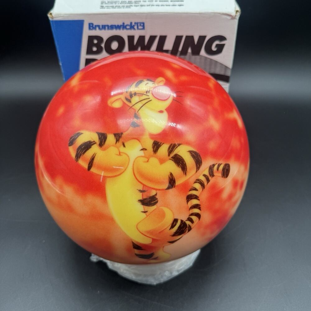 New Brunswick TIGGER Pooh Disney Viz-A-Ball Bowling Ball UNDRILLED 12 LBS Red